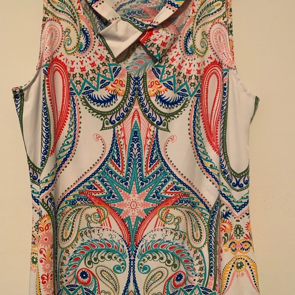 Large NY&C paisley multi color top - Picture 4 of 5